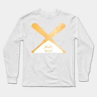 Softball Orange Long Sleeve T-Shirt